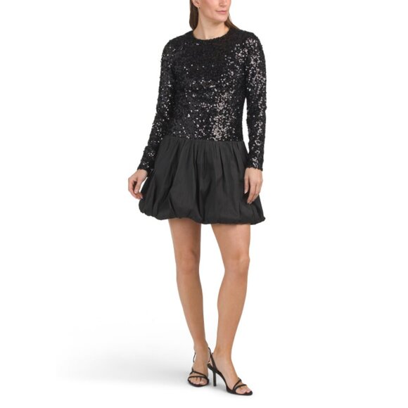 SACHIN + BABI Black Sai Mini Dress